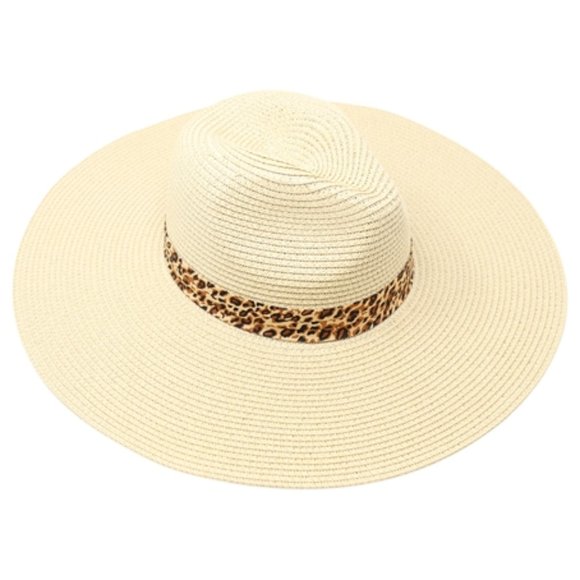 WOMEN'S SUMMER LEOPARD STRAP HAT - Picture 4 of 6